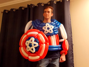 Keenan Price is a balloon artist that makes wearable balloon costumes in Utah
