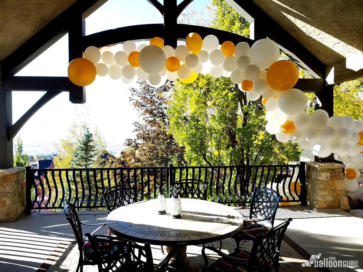 Ideas for organic balloon decor.