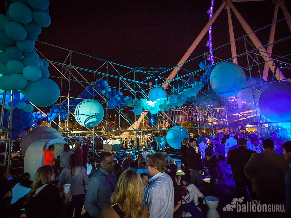 These balloons were created at the Linq Casino in Las Vegas Nevada for the Adobe Bash Party.